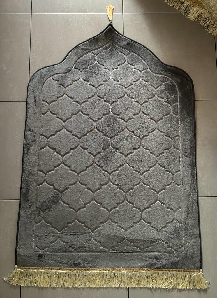 Tapis mosquée gris