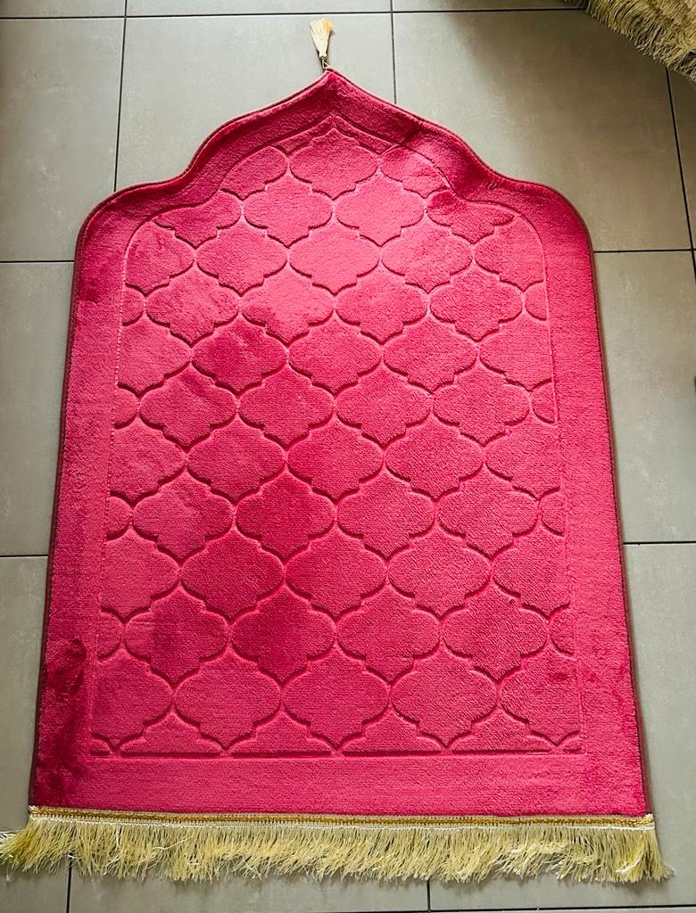 Tapis mosquée rose