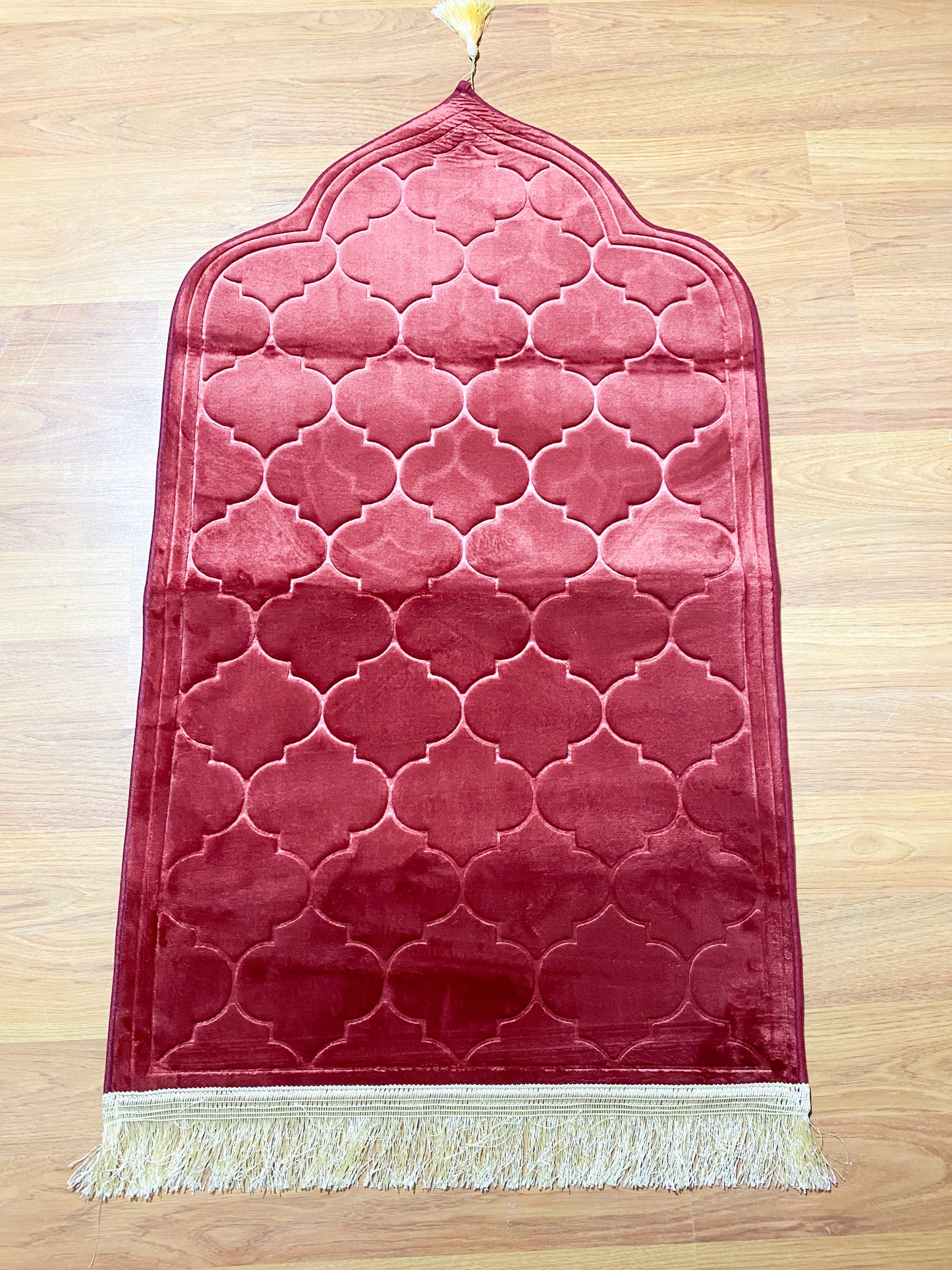 Tapis mosquée bordeaux