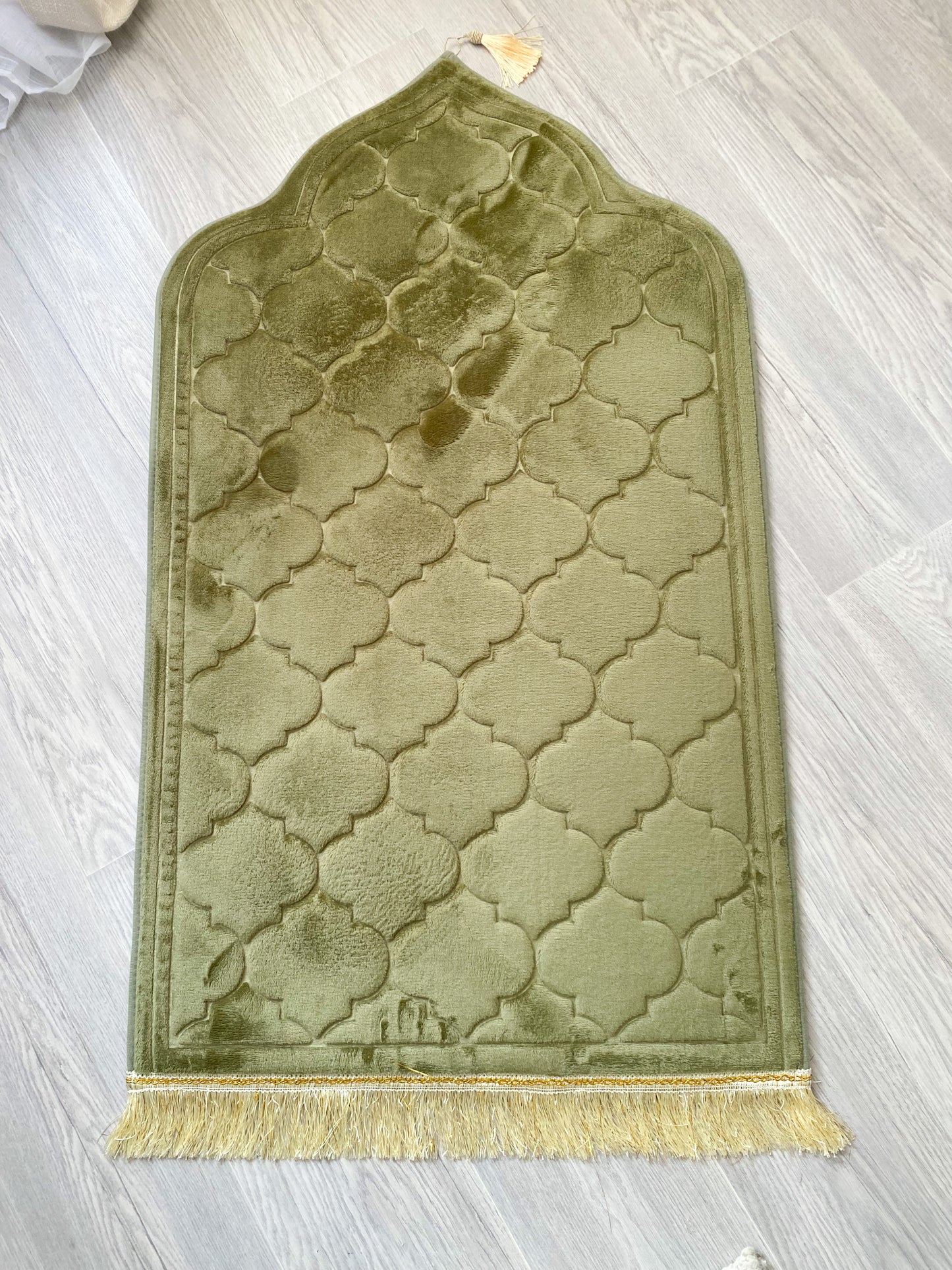 Tapis mosquée pistache