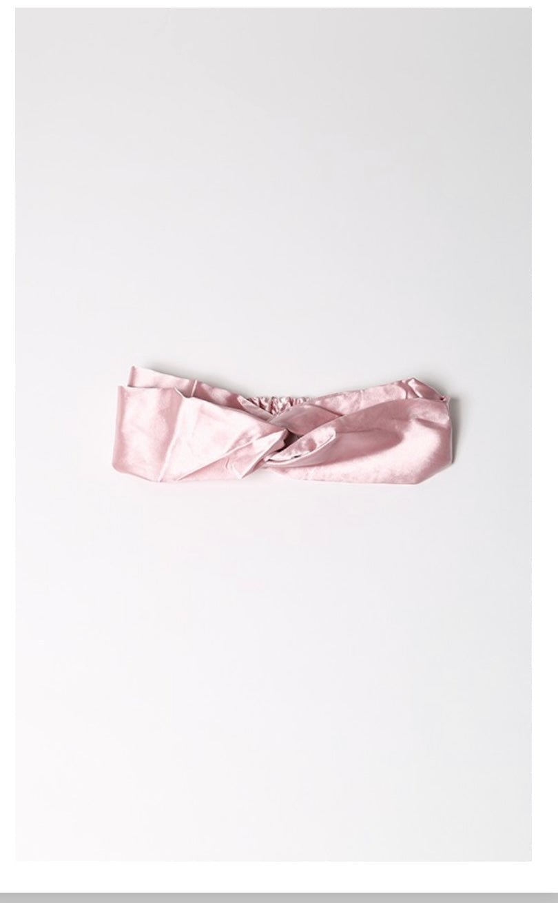 Bandeau cheveux rose