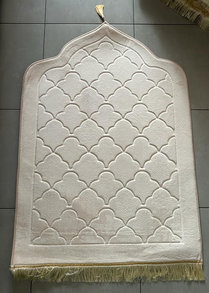 Tapis mosquée beige