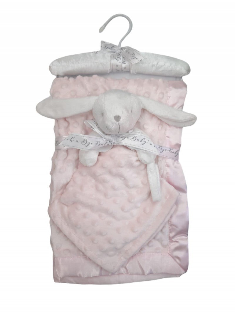 Set doudou plaide rose